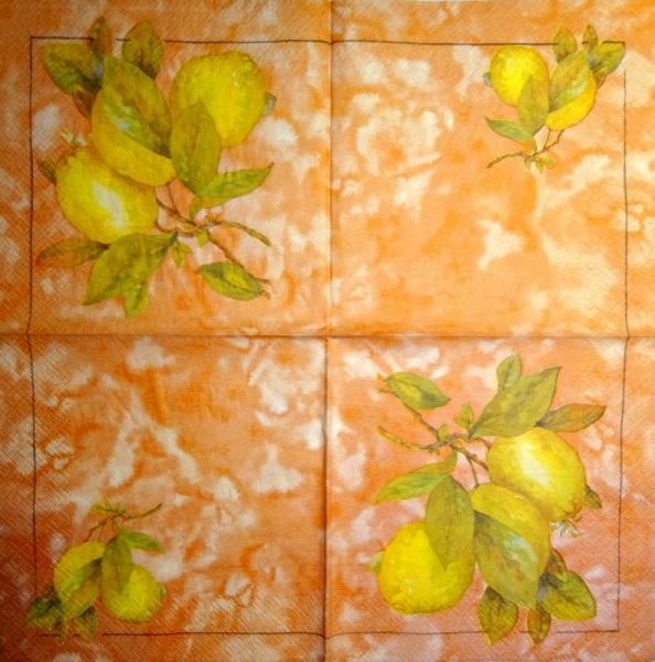 124 Zitronen, Orangen - 3-lagig (orange)